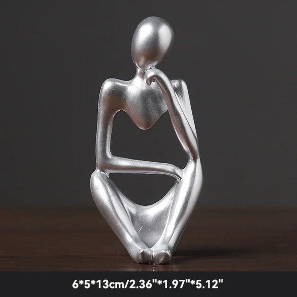 Sand Color The Thinker Abstract Statues Sculptures
