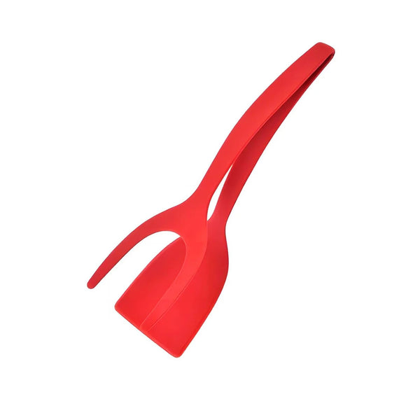 New 2 in 1 Grip Flip Spatula Tongs