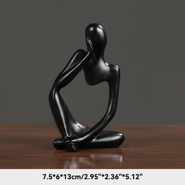 Sand Color The Thinker Abstract Statues Sculptures