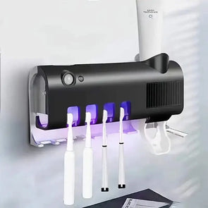 Toothbrush Holder Wall Mounted Solar UV Light Ultraviolet